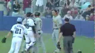 Bench Clearing Brawl in Australian Baseball League / Full Fight!