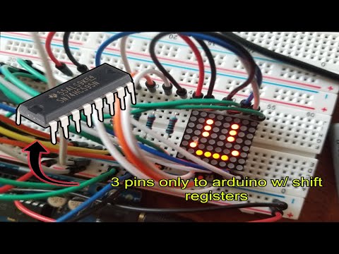 Arduino and LED Matrix with only 3 pin on the arduino