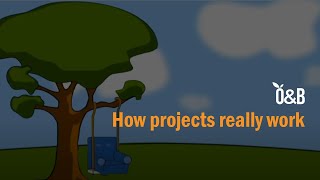 "How projects really work" cartoon