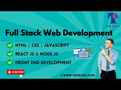 Demo on Full Stack Web Development | Tek Ikons #html #css #javascript #reactjs