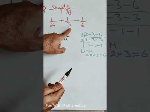 Fractions Addition/Subtraction Simplification #basics #activity #mathsproblems #mathstricks