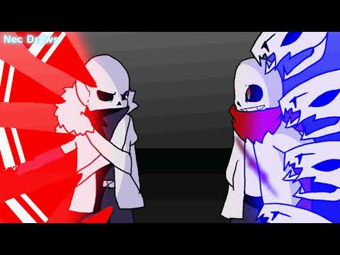 Cross!Sans (XTale) vs Geno!Sans (AfterTale) (Animation)