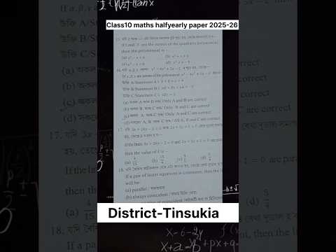 maths halfyearly paper 2025-26  #ytshorts #halfyearlyquestionpaper #viral