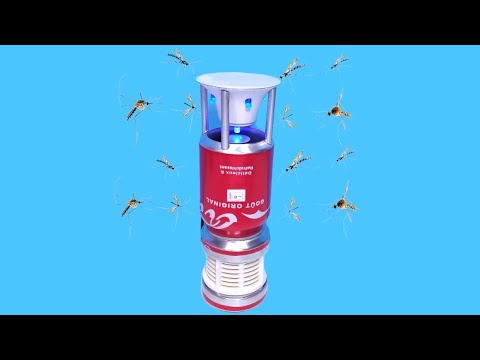 Amazing ELECTRONIC MOSQUITO TRAP using soda cans and recyclable materials.
