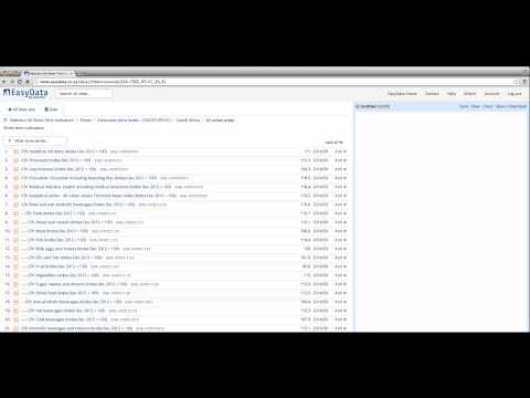EasyData tutorial: How to find, apply calculations and download a time series.