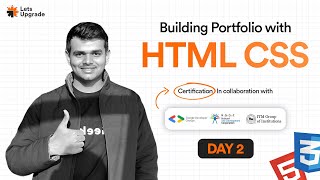 Day 2 |  Adding CSS | Building Portfolio with HTML CSS (3 Days)