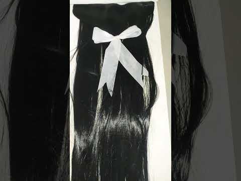 new trending#hair clip #made from a ribbon🎀🎗#homemade is heart made ❤