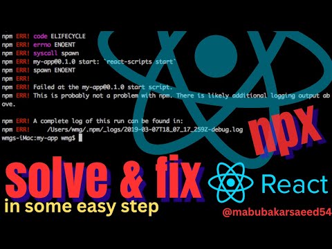 How to Fix Easily NPX Create React APP Not Working Error | Fix Create React App Error | solve