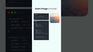 Here is a way to implement a simple scale effect on hovering an image.