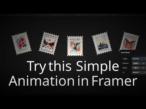 Your Framer section is boring — I fixed it with stamps and animation