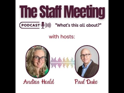 The Staff Meeting #1: Introducing online English coaches Andrea & Paul