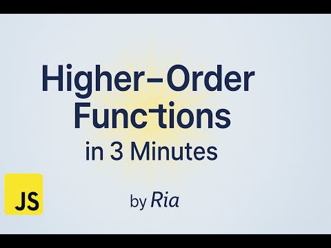 Higher-Order Functions in JavaScript