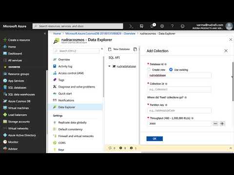 Lab demo: Walkthrough of Azure COSMOS DB creation using Azure portal