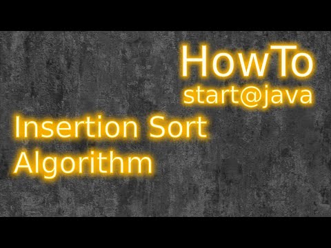 Java: Insertion Sort Algorithm