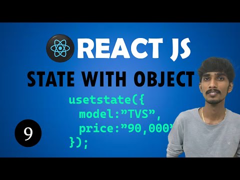 React JS Tutorial - State With Object  - 9    usestate({})   #reactjs #deepak_code