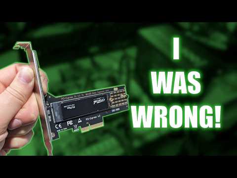 My mistake! Lets re-test the PCIe NVMe adapters, on a REAL PCIe 3.0 slot this time!