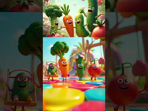 Ayam ayam piyaak | Kids song  | Vegetables fun😄#shorts