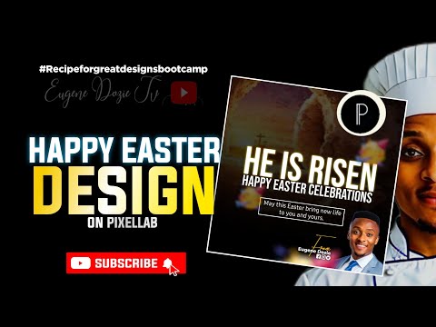 AMAZING! EASTER CELEBRATION FLIER DESIGN ON PIXELLAB , HOW TO CREATE A SIMPLE FLIER DESIGN
