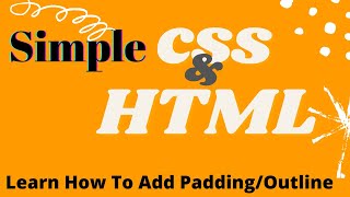 How to add margin padding in HTML and CSS
