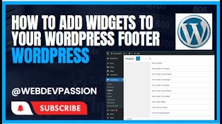 How to Add Widgets to Your WordPress Footer | WordPress tutorial in Urdu