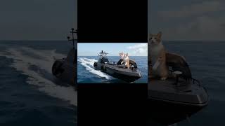 the 5m usv boat rescuing kittens #fastrobot #automobile #diyrocket