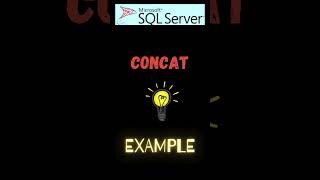 SQL Server Function to Concatenate strings  #learnsql  #sqlfunctions