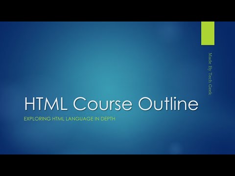 Html Coding Basics - 00 - HTML Outline