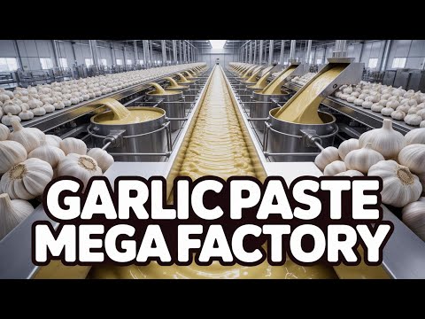 Inside the High-Tech Mega Factory Processing Tons of Garlic Paste Daily