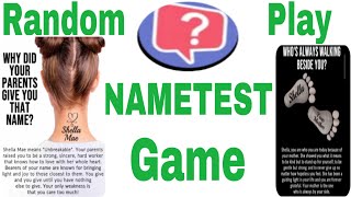RANDOM PLAY [ NAMETEST GAME  on Messenger] | Shella Ligue