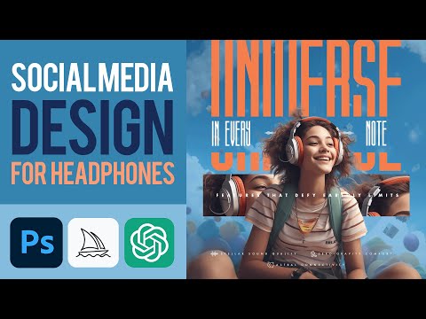Social Media Graphic Design Tutorial | Midjourney, Adobe ChatGPT, Adobe Photoshop tutorial in Hindi.