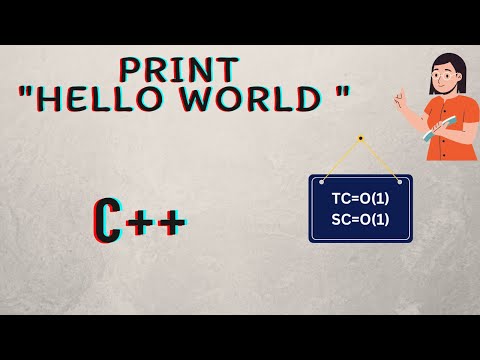 print hello world in c++