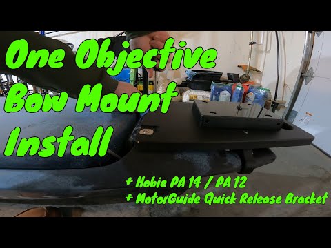 One Objective Bow Mount Install: MotorGuide Quick Release Bracket Install - Hobie 360 - Pro Angler