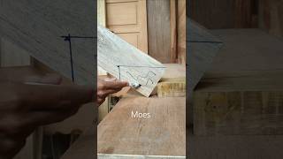 An easy way to measure wood corner joints with precise results. #woodworking #diy