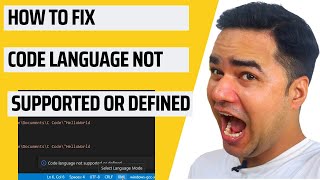 How to fix Code language not supported or defined in Visual Studio Code on Windows