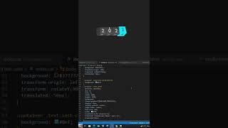 Html and css 3d designing animation #shorts