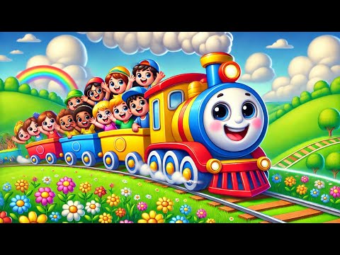 The Happy Train 🎶🎵nurseryrhymes#kidssong #rhymes#cartoon#kids#fun#learning#toddlers #animation#