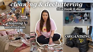 decluttering + organising my ENTIRE life *glam room makeover, DEEP cleaning motivation*