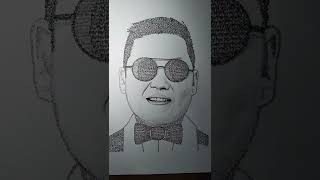 DRAWING PSY typography art || drawing PSY THAT THAT