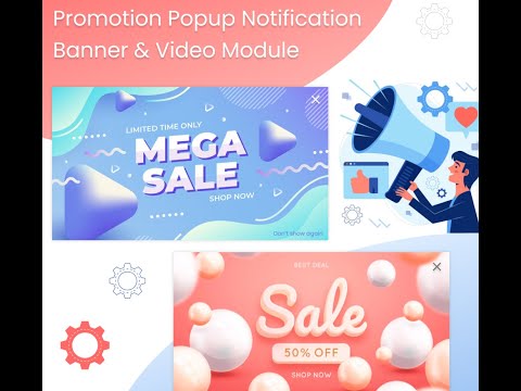 Promotion Popup Notification Banner & Video - PrestaShop 1.6 / 1.7