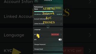Athene Network KYC Kasi kare#athenenetwork #kycprocess #shorts