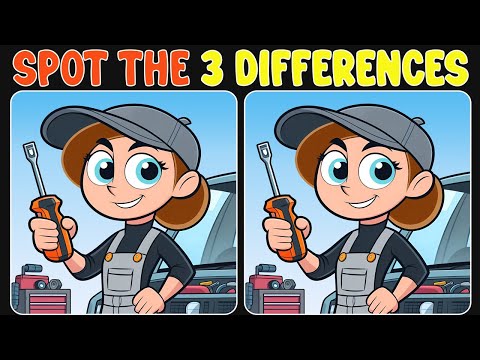 Spot The Difference : Only 5% Can Find 3 Differences | Find The Difference #77