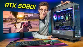 The MOST POWERFUL Gaming PC EVER! 😲 RTX 5090 + 9850X3D w/ Gameplay Benchmarks