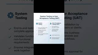 Software Testing v/s User Acceptance Testing (UAT) #testingstrategies #testingtips #reels #shorts