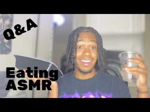 *EXTREME TINGLES*|eating + mouthsounds +Q&A rant (100 subscribers special)