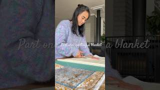 Am I silly for posting this as a beginner to quilting?! #beginnersewing #quilting #quiltedblanket
