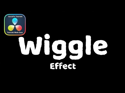 Animated Wiggle Text Effect | DaVinci Resolve Quick Tip