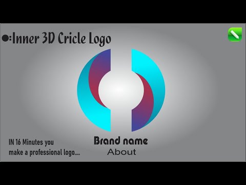 How To Make Logo In Corel Draw | Inner 3D circle
