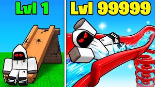 Spending $8,582,495 To Build The TALLEST WATER SLIDE In Roblox..