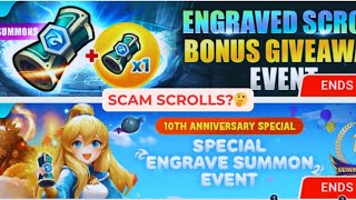 Engraved Scrolls Event Summons!! #summonerswar #summonsession