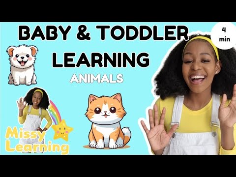 Learn To Talk - Speech Delay Practice | Learn Animals | Educational Toddler Learning Videos